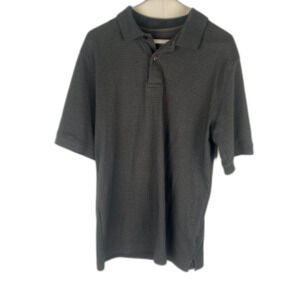David Taylor Collection Collared Short Sleeve Polo Shirt Men's Small in Grey